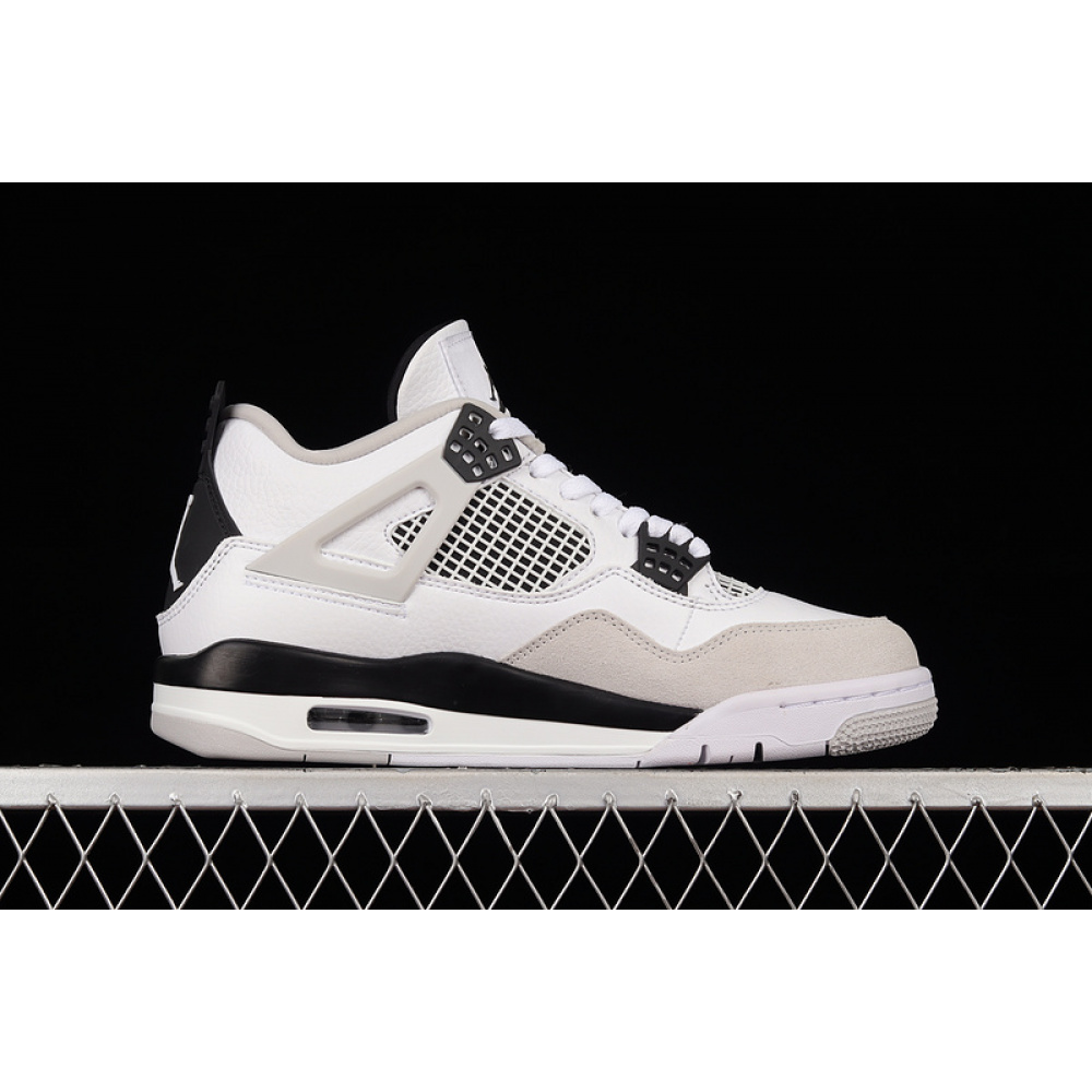AIR JORDAN 4 RETRO MILITARY BLACK WHITE/BLACK-NEUTRAL GREY