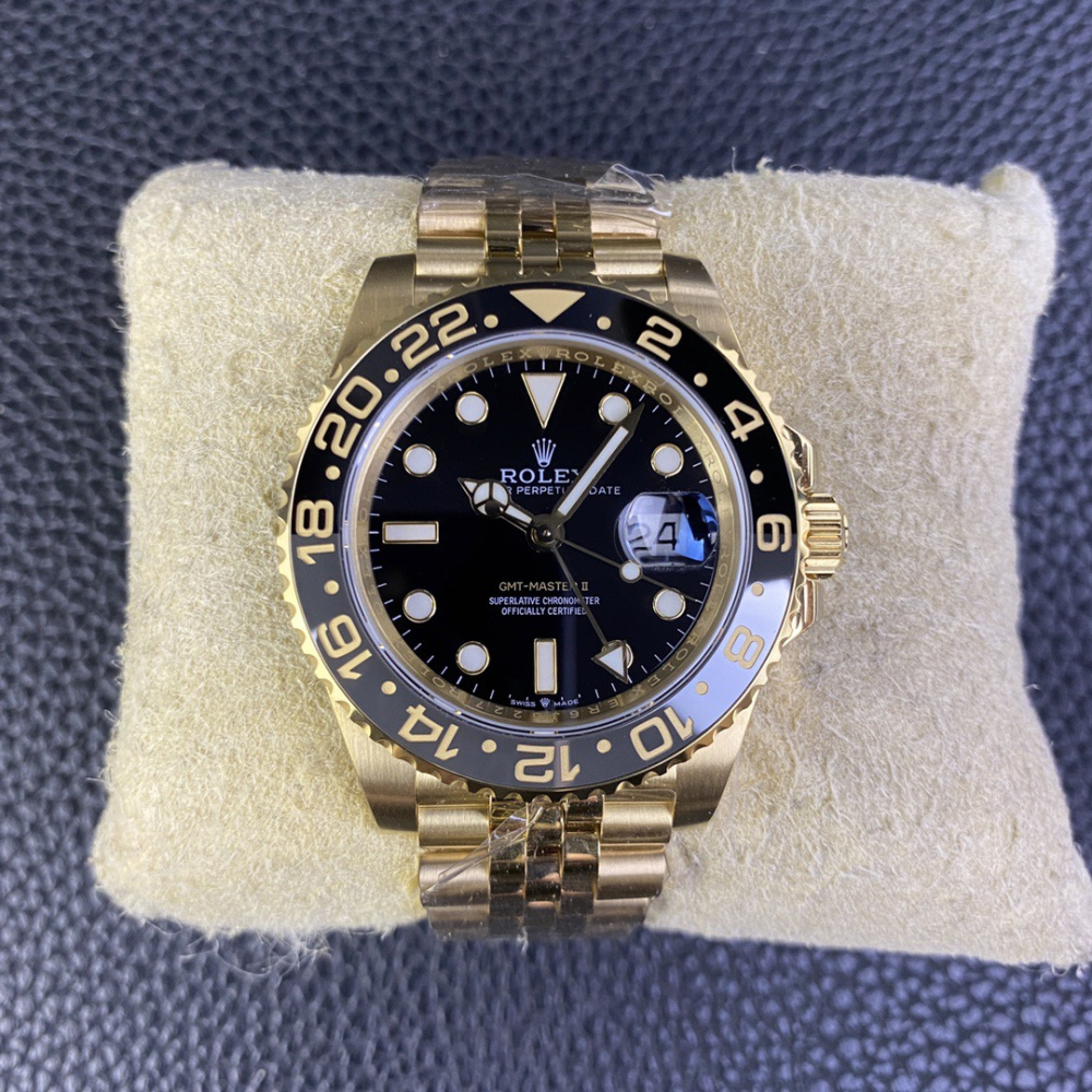 Rolex GMT Master II Dourado/Preto