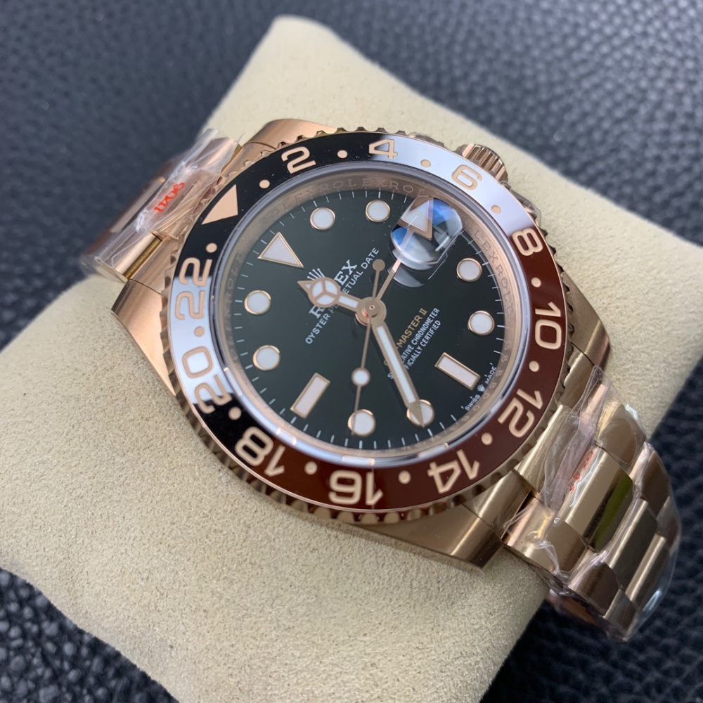Rolex GMT Master II Rosê/Preto