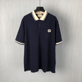 Camisa Gucci Polo de algodão com Bordado gg