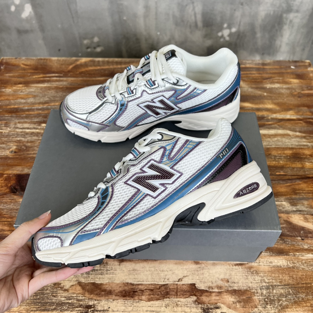 Tênis New Balance NB 740 Branco/Azul/Roxo