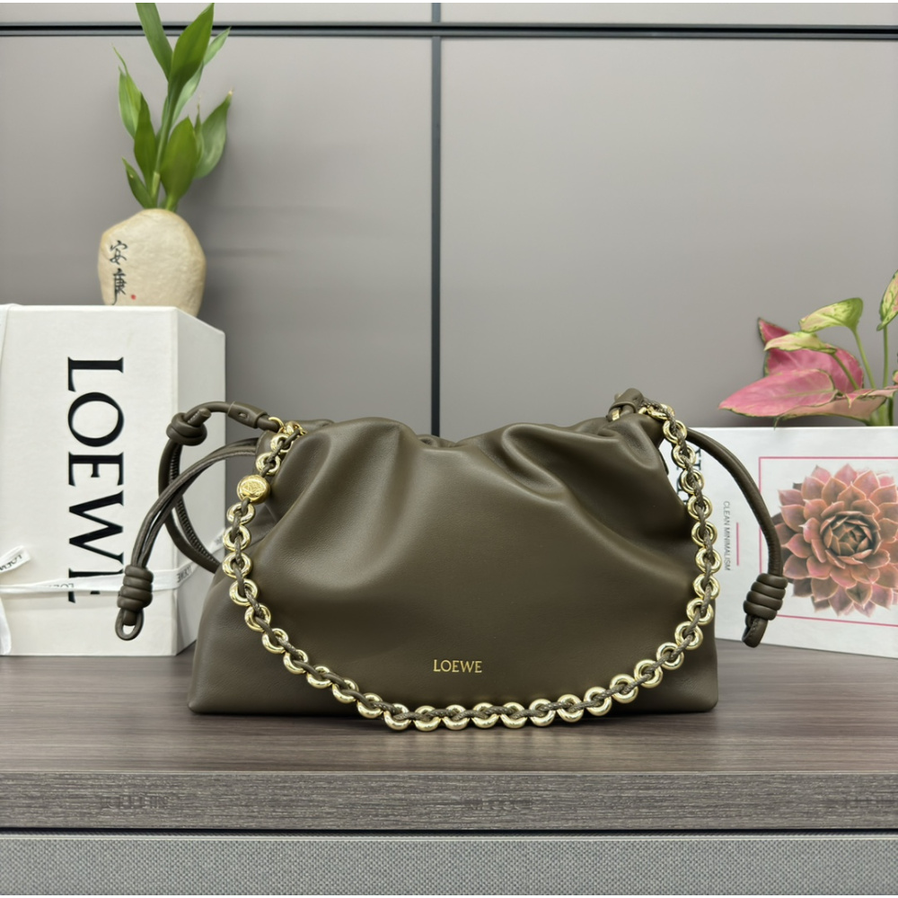 Bolsa Loewe Tiracolo Flamenco Purse  30x10.5x20CM (Verde e outras cores)