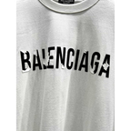 Camiseta de Algodão Balenciaga com estampa de Logo Branca