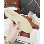 Summer Charms Walk Loro Piana Loafer Camurça Bege
