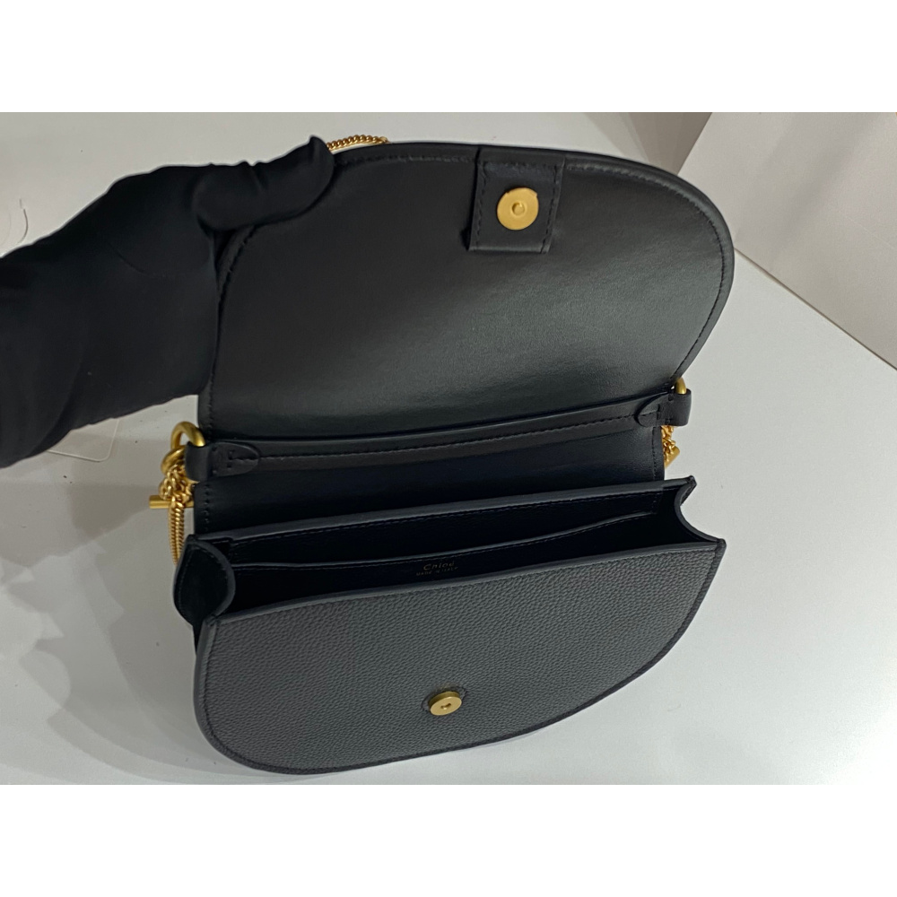 Bolsa Chloé Tote Marcie Chain Flap 22.5x15.5x7cm (Preta e outras cores)