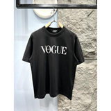 Camiseta de Algodão Balenciaga com estampa VOGUE Preta