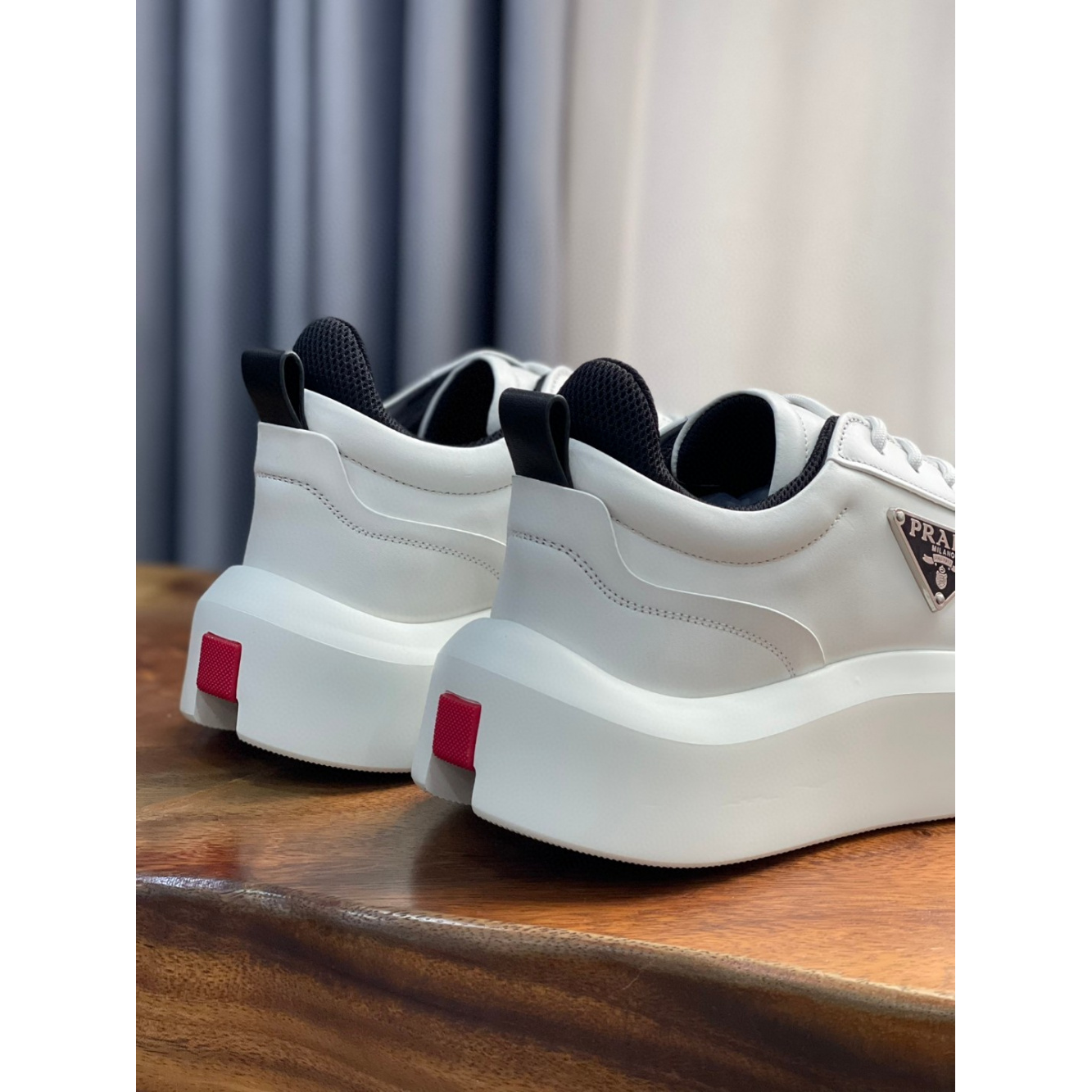 Prada Tênis Branco platform