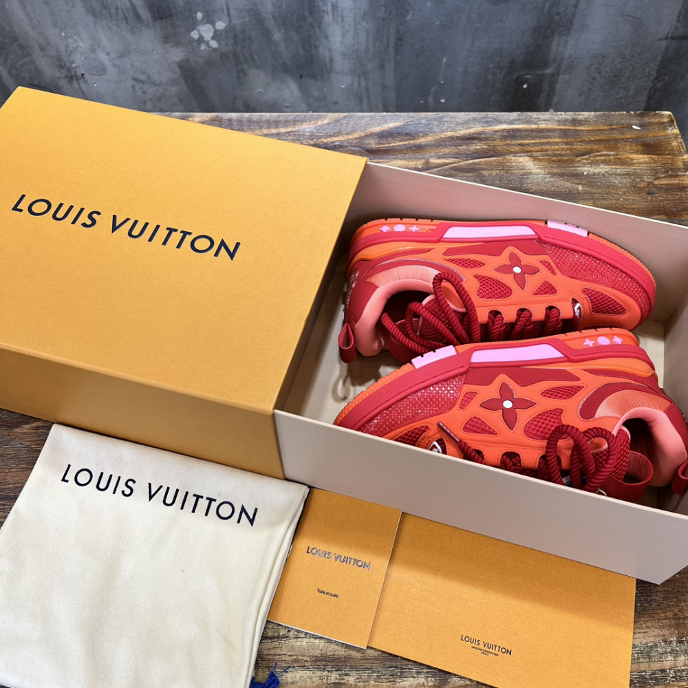 Tênis Louis Vuitton LV Skate Vermelho