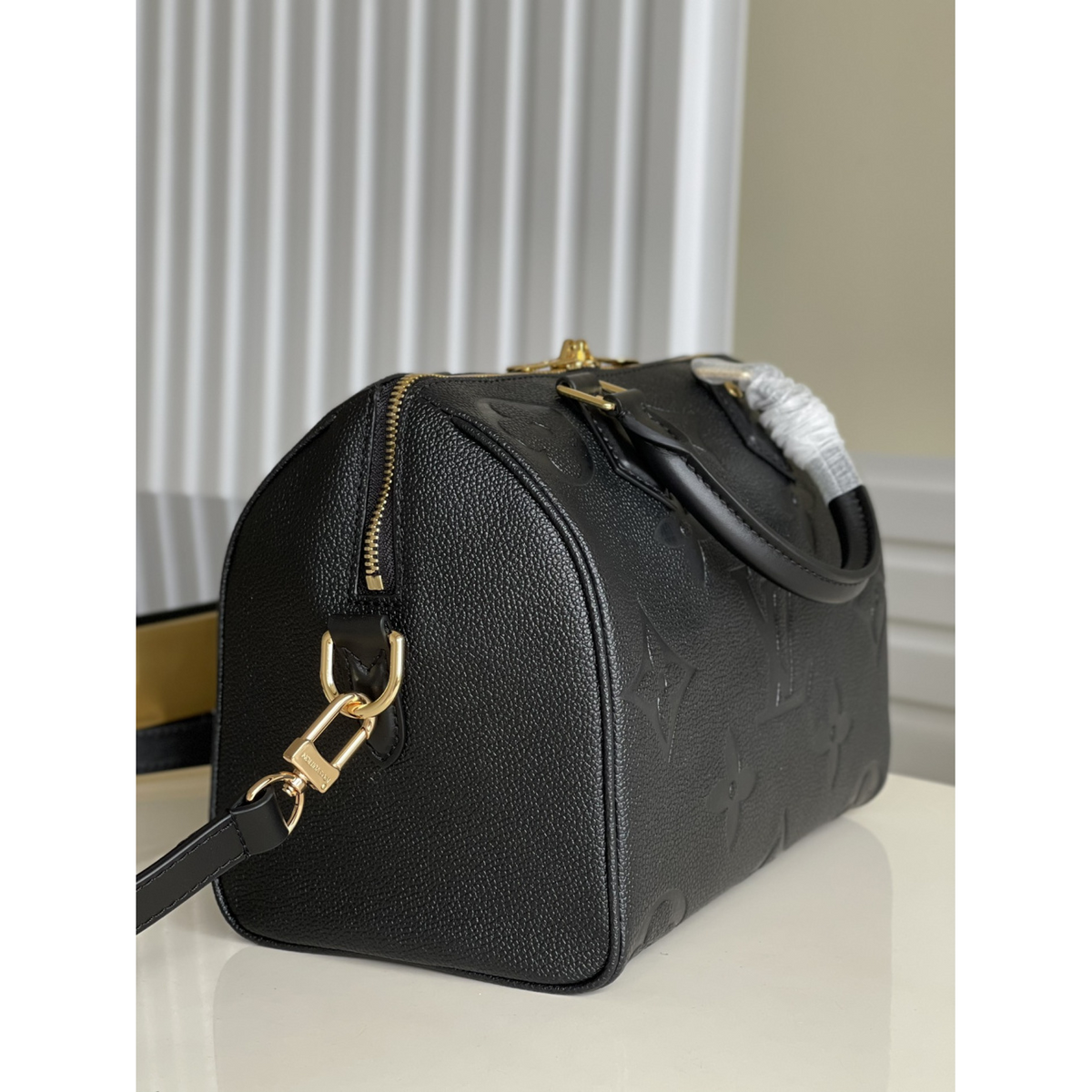 Bolsa Louis Vuitton LV Speedy Bandoulière Couro Monogram Empreinte 25 23.5x17.5x11.5cm (duas cores)