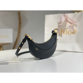 Bolsa Chloé Transversal Banana 22x10cm (Preta e outras cores)