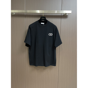 Camisa Valentino de algodão com VLogo Signature Preta