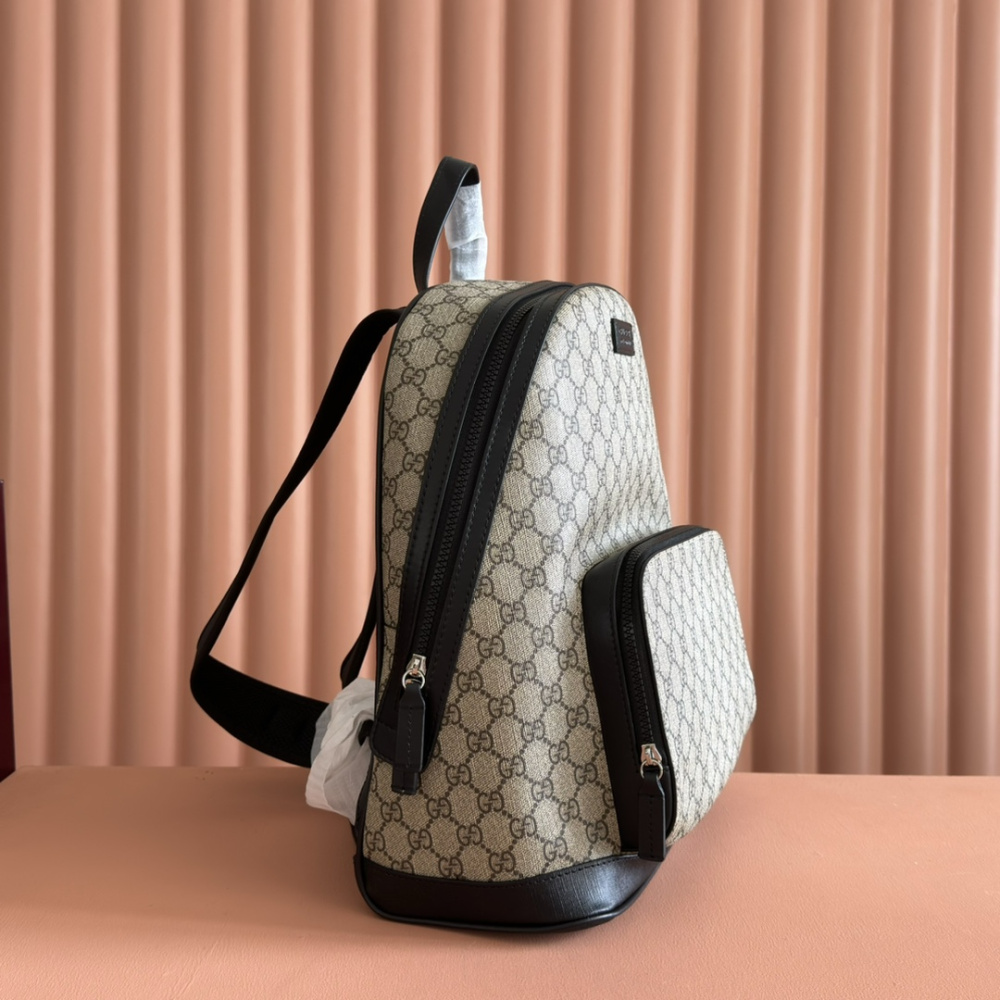 Mochila Gucci GG Supreme Eden Marrom 32x40x14.5cm
