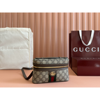 Bolsa Gucci Tote Ophidia Mini Marrom NEW 2025 20x12x6cm