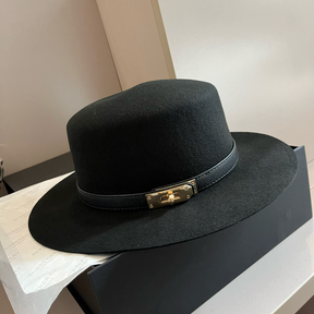 Chapéu Hermès Kelly Preto