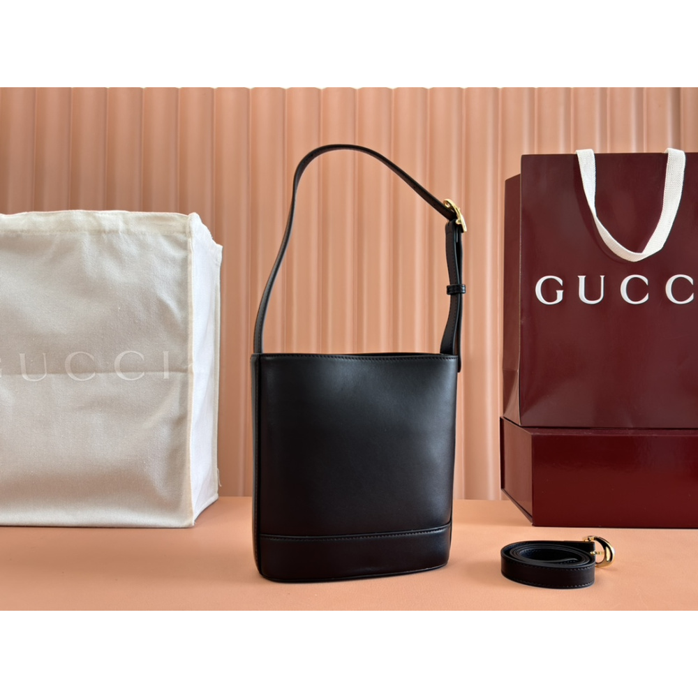 Bolsa Gucci 73 Mini Bucket Bag Preta NEW 2025 18.5x20x8.5cm