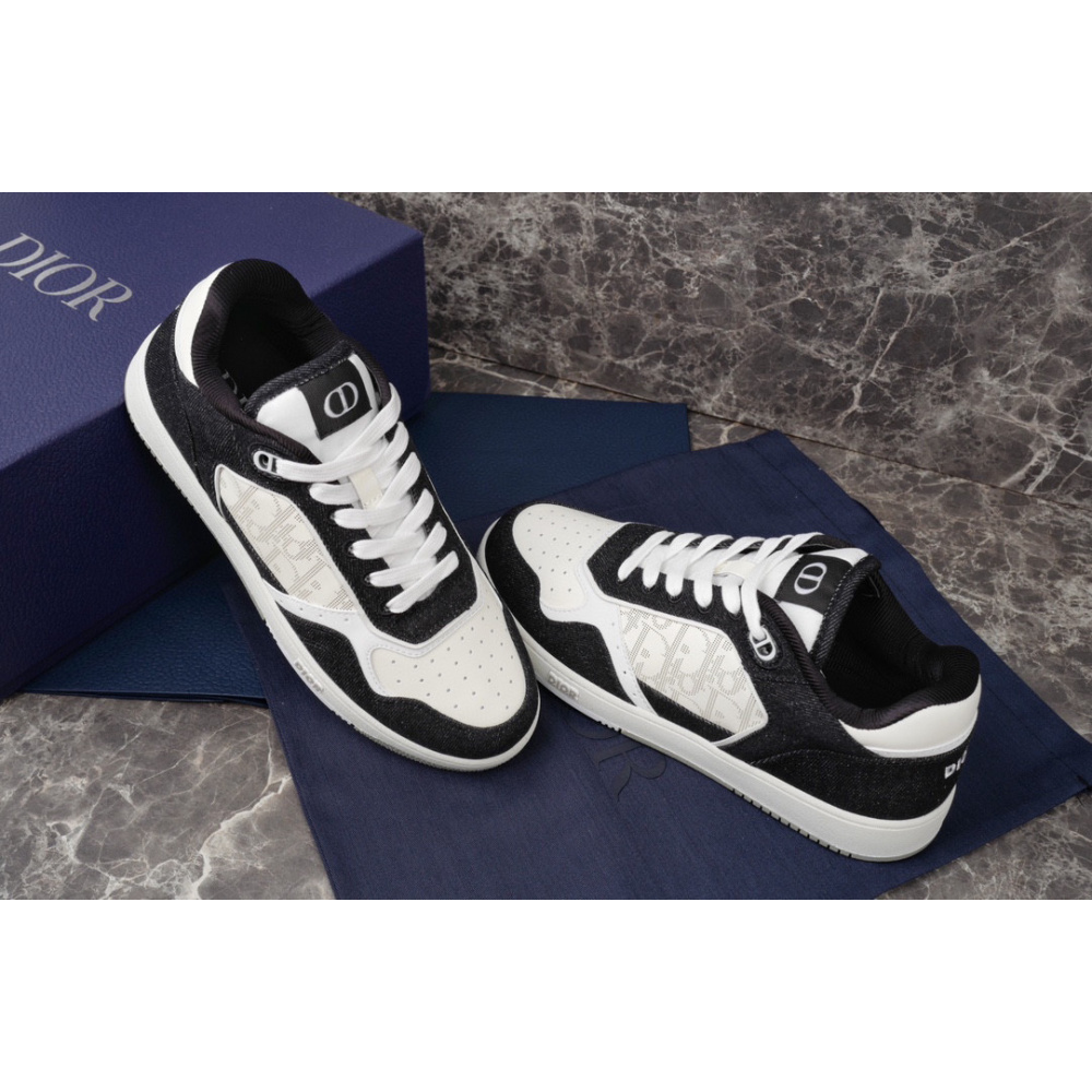DIOR B27 LOW-TOP BLACK CALFSKIN