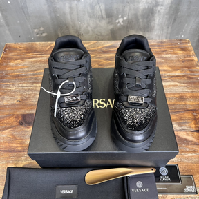 Tênis Versace Crystal Odissea Preto