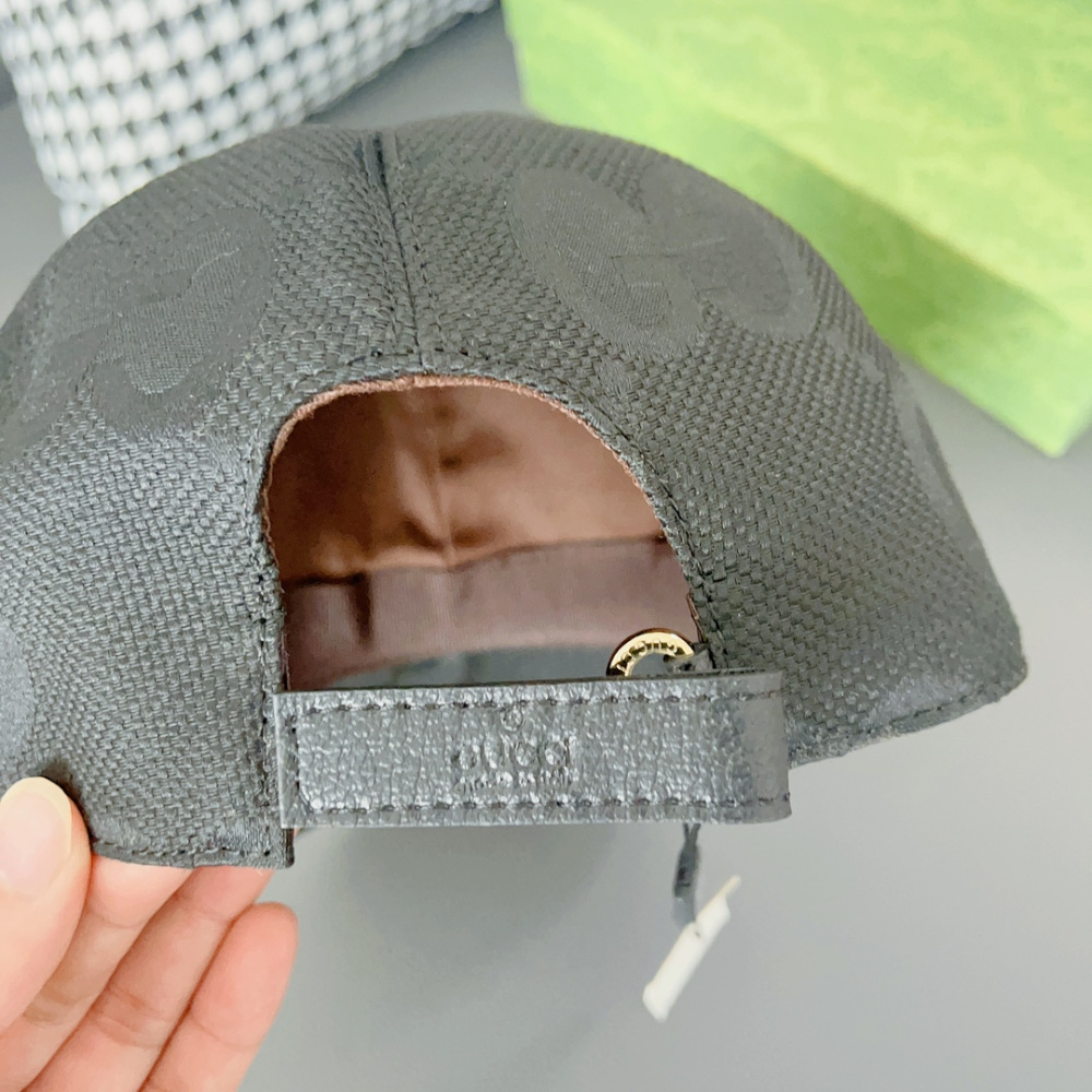 Boné Gucci Jumbo GG Preto