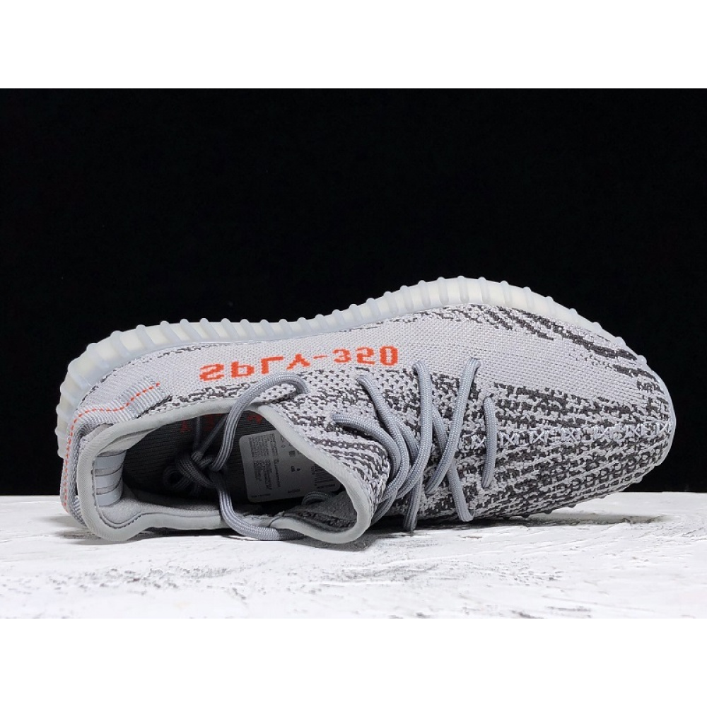 YEEZY BOOST 350 V2 GREY/BOLD ORANGE/DARK
