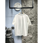Camisa Burberry de algodão BB ao meio bordada Branca
