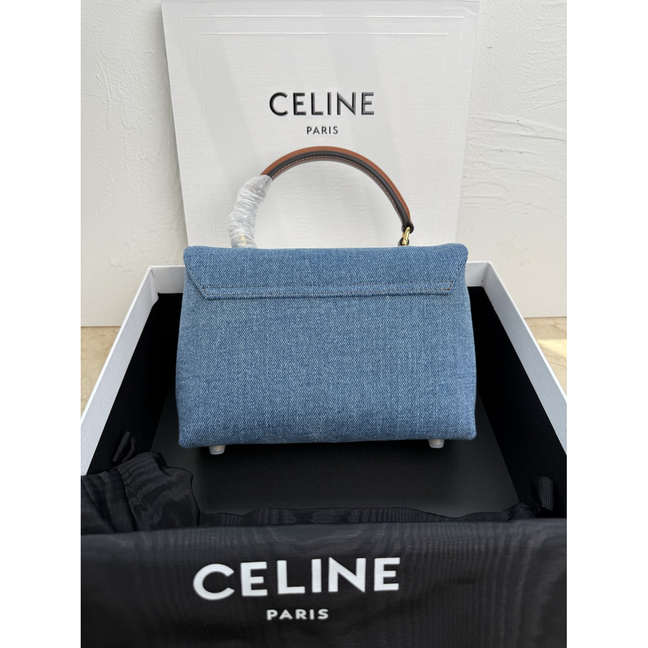 Bolsa Celine Nino Teen em Denim 20.5x13x8cm