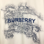 Camisa Burberry de algodão Branca com logo Azul