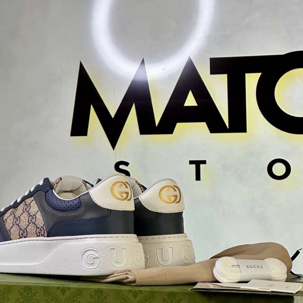 Tênis Gucci GG Supreme Bege/Azul