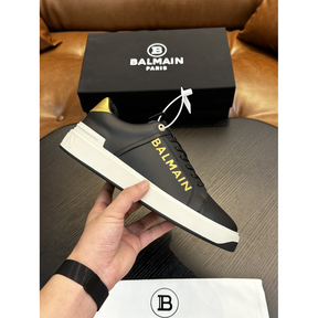 Tênis Balmain B-Court Preto/Dourado