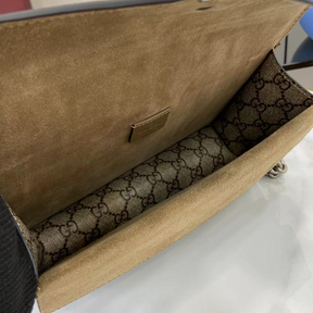 Bolsa Gucci Dionysus Estampa GG Marrom Super Mini/Média/Grande