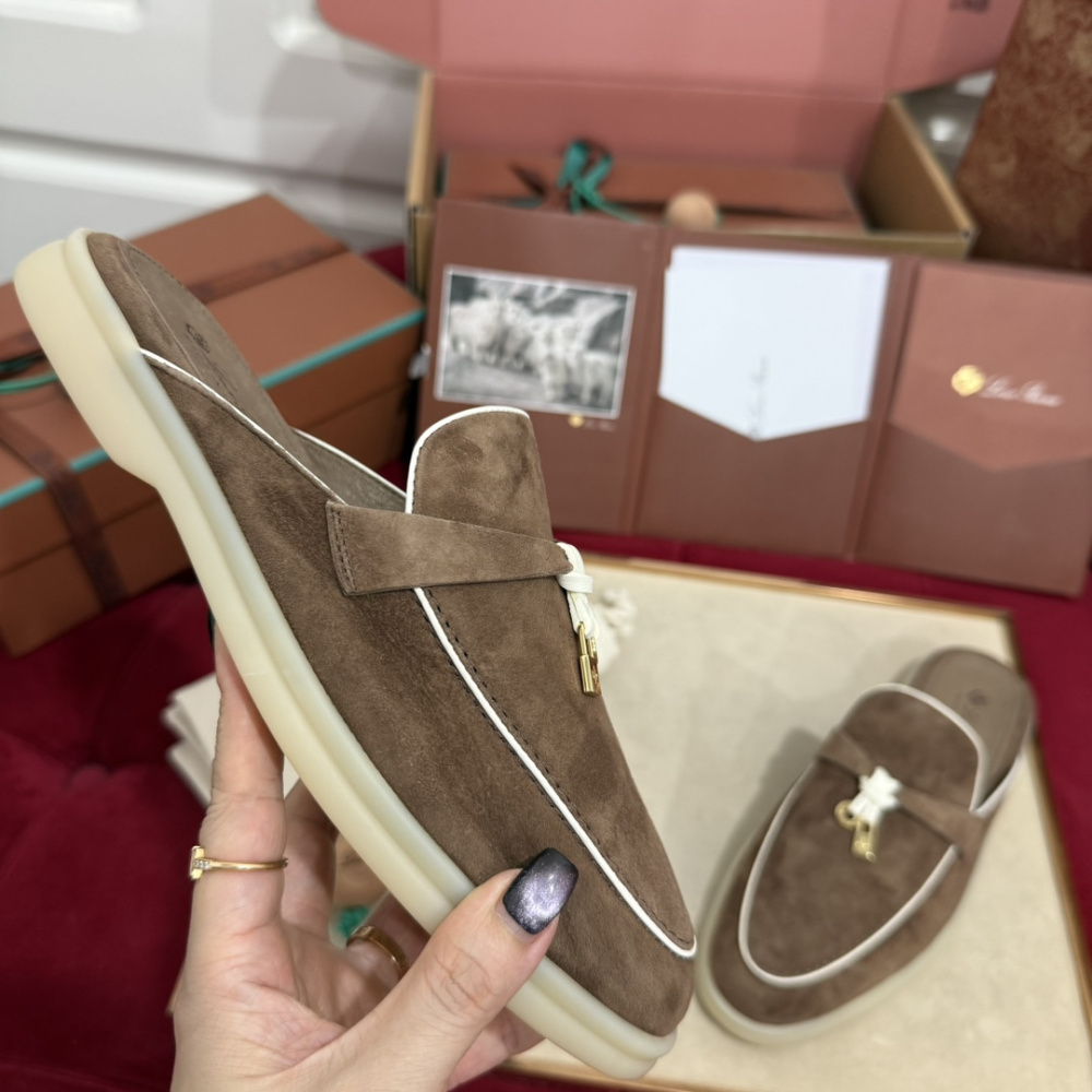Summer Charms Walk Babouche Loro Piana Loafer Marrom