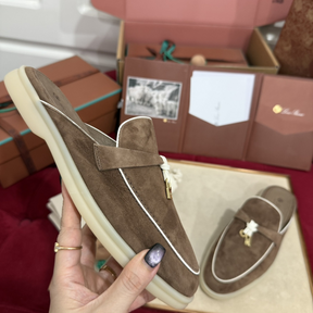 Summer Charms Walk Babouche Loro Piana Loafer Marrom