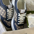 Tênis Gucci GG Supreme Bege/Azul