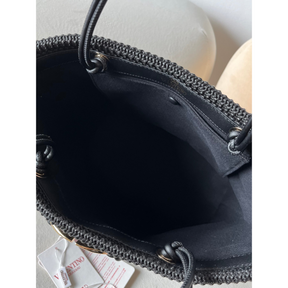 Bolsa Valentino Garavani Tote Escape em Ráfia 36x27x16cm