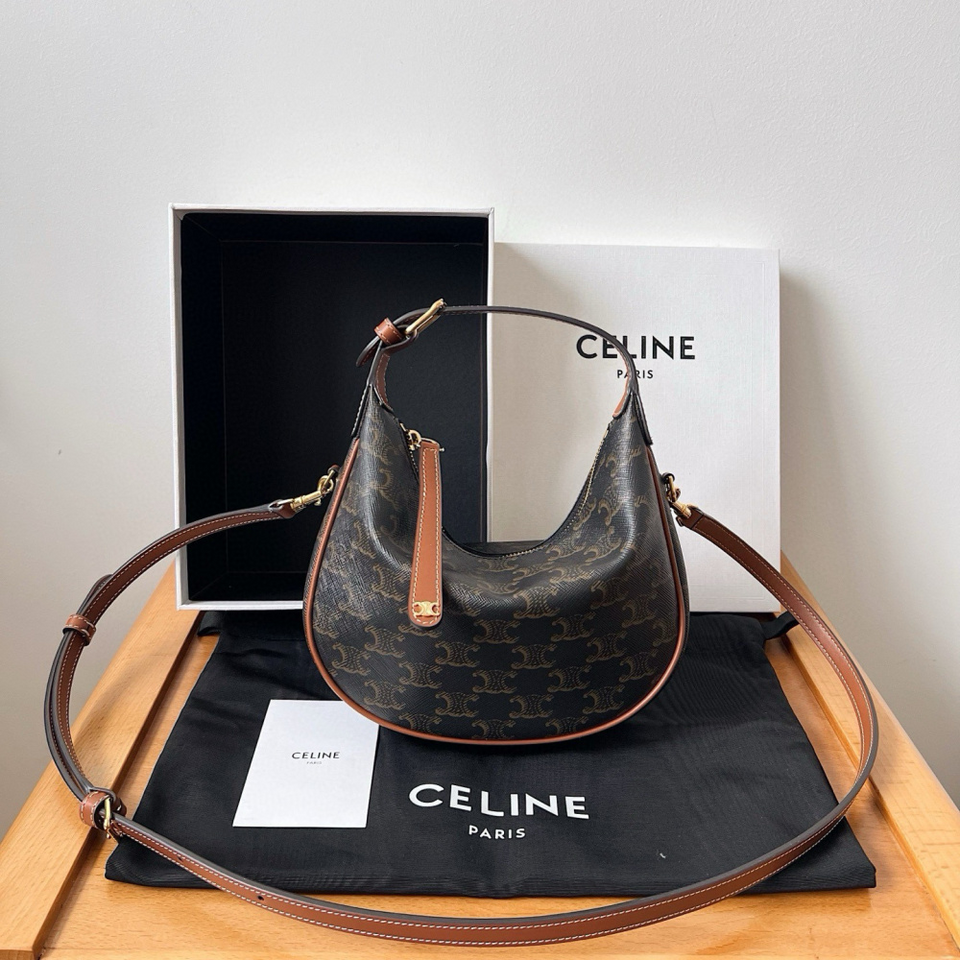 Bolsa Celine Heloïse Média em Couro Canvas 21x24x5cm (3 cores)