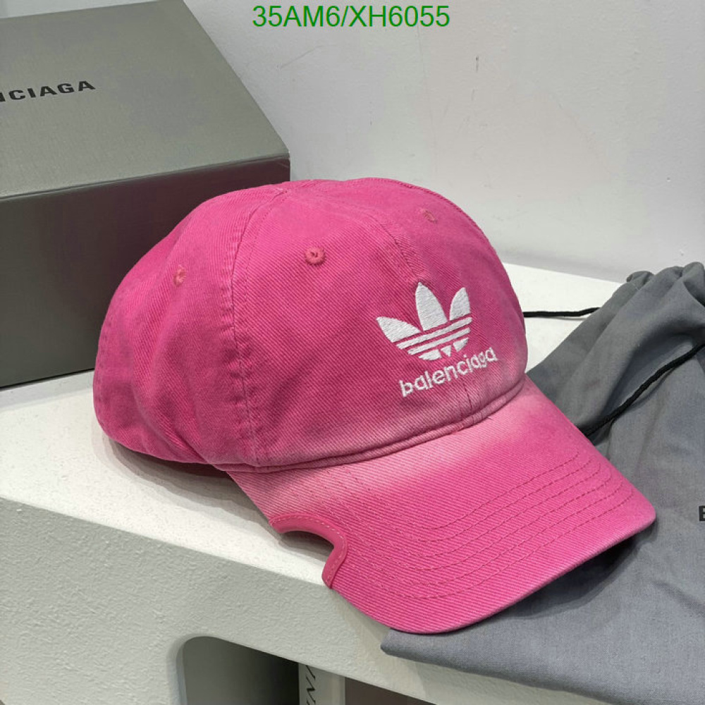 Boné Balenciaga x Adidas Rosa
