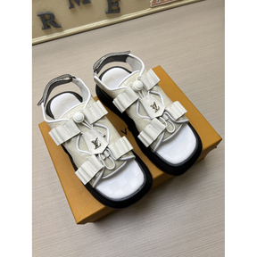 Chinelo Slide Louis Vuitton LV Flatform Chameleon Off Sandália
