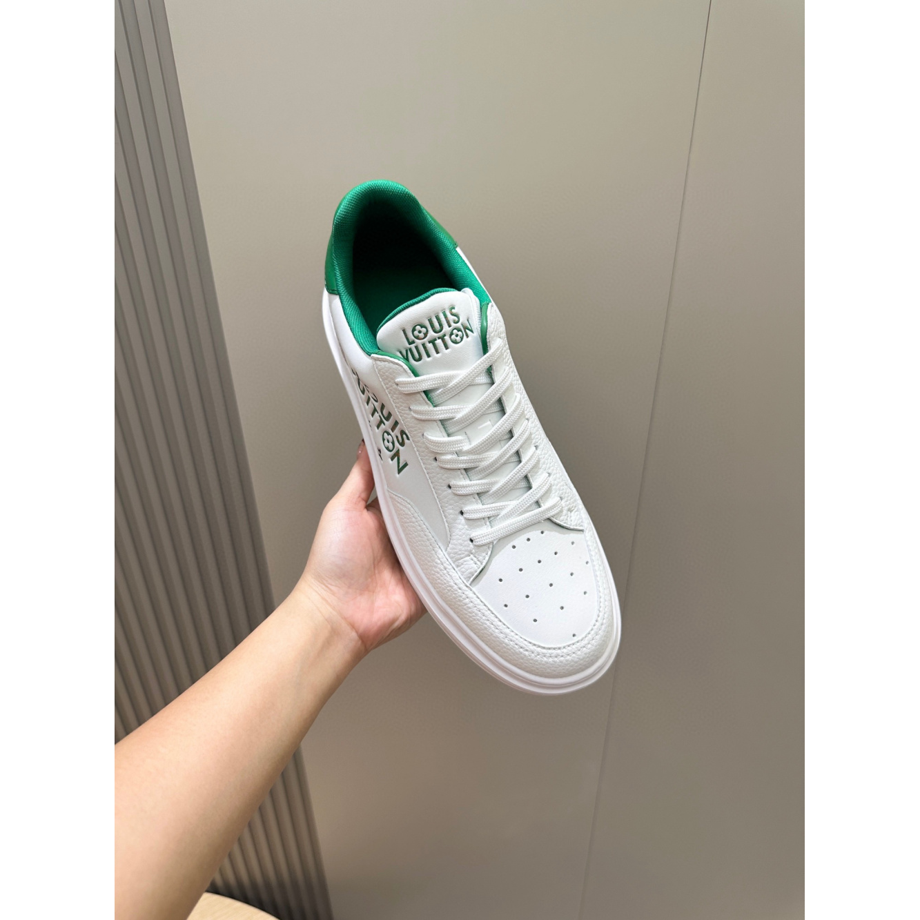 Louis Vuitton Tênis Casual Branco/verde
