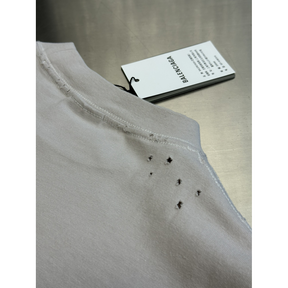 Camiseta de Algodão Balenciaga 3B Oversize Branca