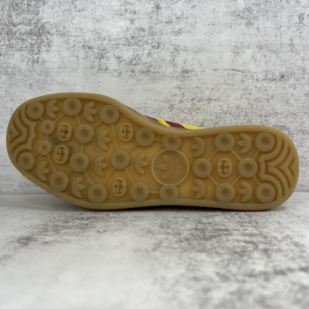 Tênis Gucci x Adidas Gazelle Amarelo/Vermelho