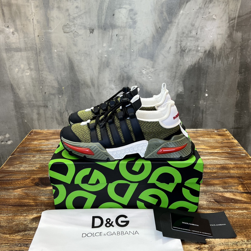 TÊNIS DOLCE & GABBANA AIRMASTER GREEN/BLACK/RED