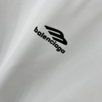 Camiseta de Algodão Balenciaga com Logo estampado Branca