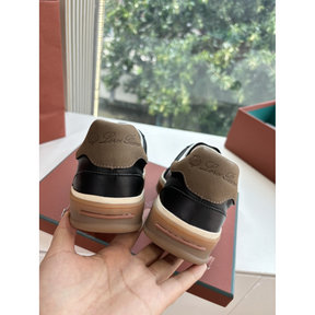 Loro Piana Tênis Walk Preto Camurça