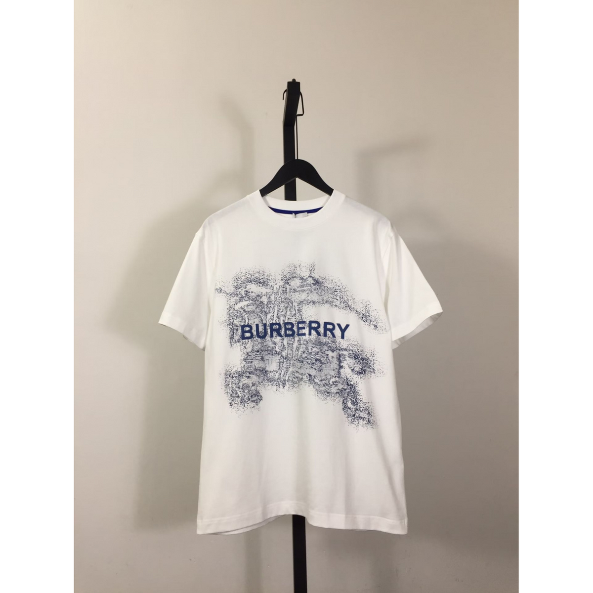 Camisa Burberry de algodão Branca com logo Azul