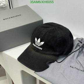 Boné Balenciaga x Adidas Preto