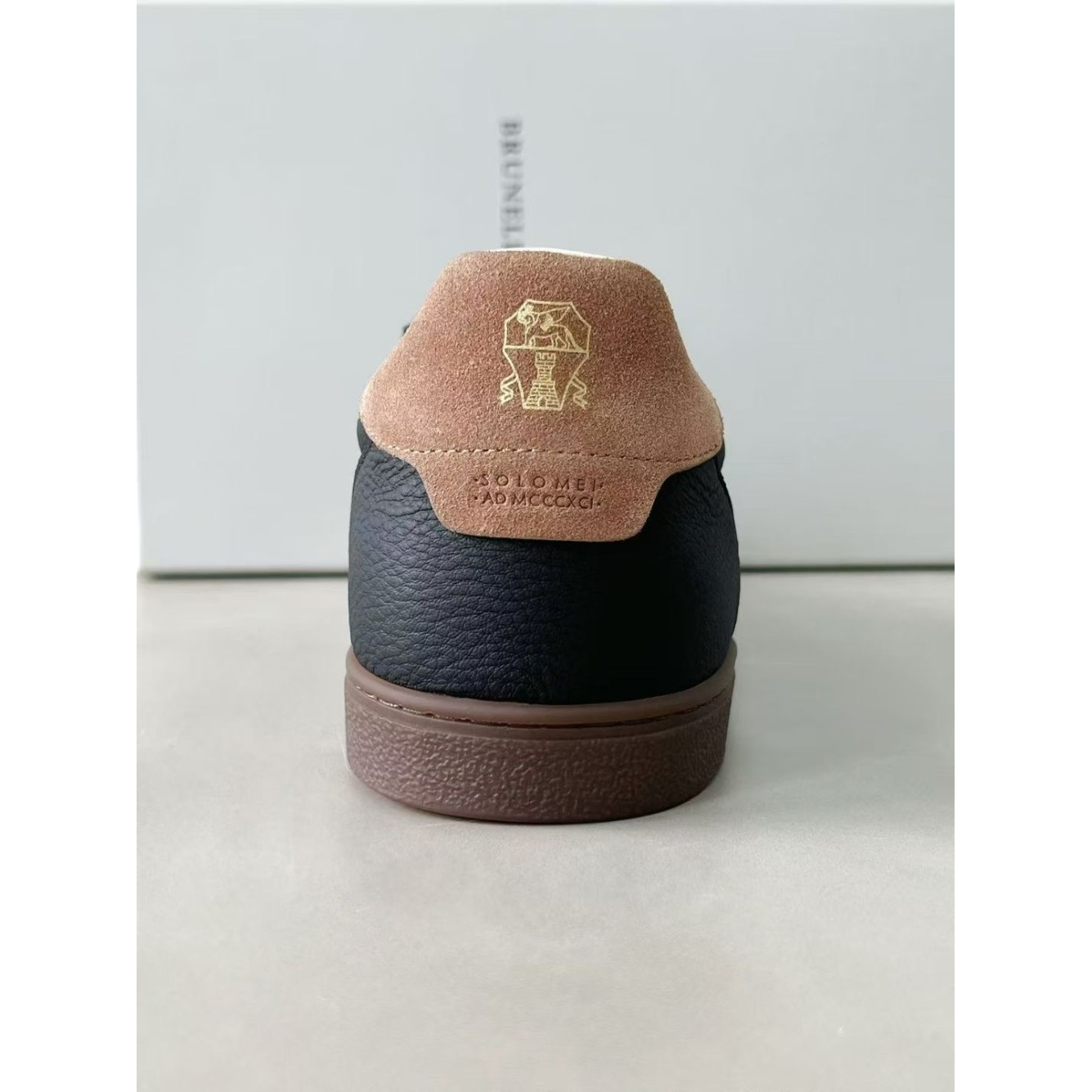 Brunello Cucinelli Tênis em Couro Preto