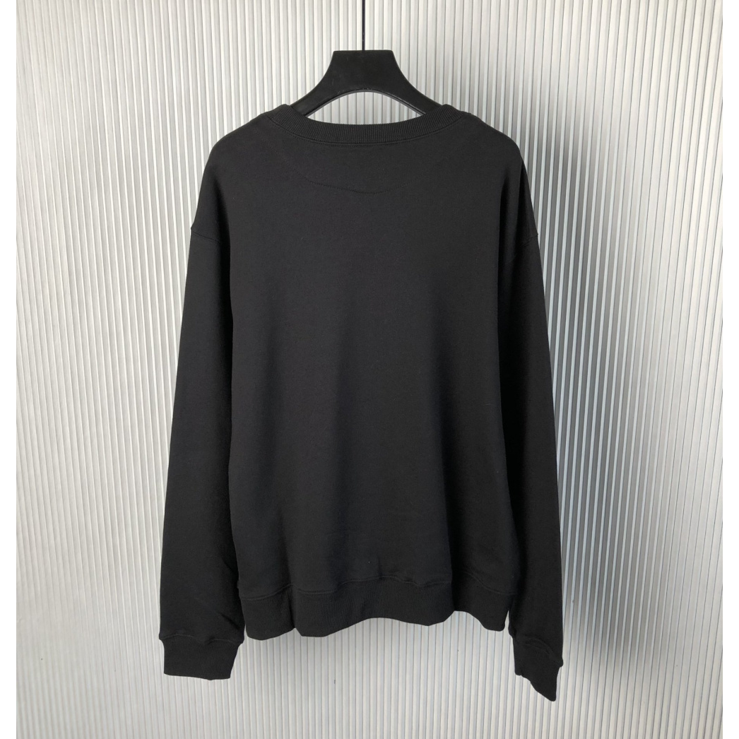 Moletom Prada com Logo Triangular Preta