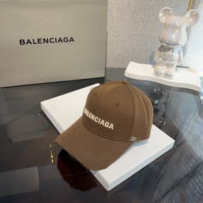 Boné Balenciaga em Tecido Algodão Marrom