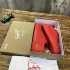 C. Louboutin Tênis Cano Baixo Vermelho