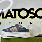 Tênis Gucci GG Supreme Bege/Azul