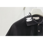 Camisa Polo de Algodão Alexander McQueen Preta